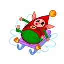 Christmas Elf 스티커