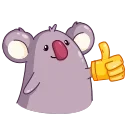 La Koala 스티커