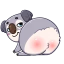 Kozy Koala 스티커