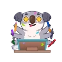 Kozy Koala 스티커