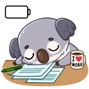 Kozy Koala 스티커