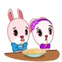 Bowtie Bunny 스티커