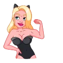 Lady Cat 스티커