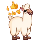 Lama 스티커