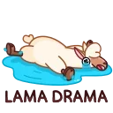 Lama 스티커