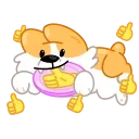 Corgi Life 스티커