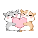 Love Hamsters 스티커