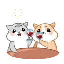 Love Hamsters 스티커