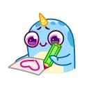 Narwhalentine 스티커