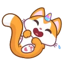 A Unicorn Cat 스티커