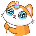 A Unicorn Cat 스티커