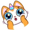 A Unicorn Cat 스티커