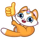 A Unicorn Cat 스티커
