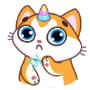 A Unicorn Cat 스티커