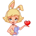Miss Bunny 스티커