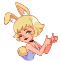 Miss Bunny 스티커