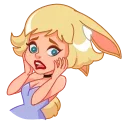 Miss Bunny 스티커