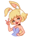 Miss Bunny 스티커