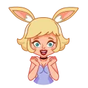 Miss Bunny 스티커