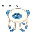Blue Monkey 스티커
