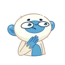 Blue Monkey 스티커