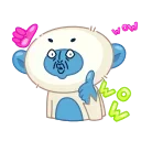 Blue Monkey 스티커