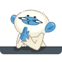 Blue Monkey 스티커
