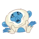 Blue Monkey 스티커