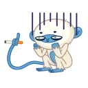 Blue Monkey 스티커