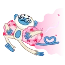 Blue Monkey 스티커