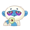 Blue Monkey 스티커