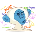 Blue Monkey 스티커