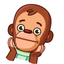 Monkey Puppet 스티커