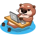 Hotter Otter 스티커