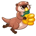 Hotter Otter 스티커