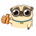 Penny Pug 스티커
