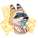 Mummy Jackal 스티커