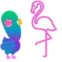 Neon Pigeon 스티커