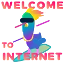 Neon Pigeon 스티커