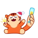 New Year Tiger 스티커