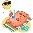 Nick Wallow Pig 스티커