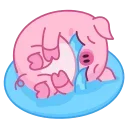 Nick Wallow Pig 스티커
