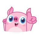 Nick Wallow Pig 스티커