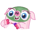 Nick Wallow Pig 스티커