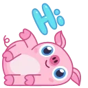 Nick Wallow Pig 스티커