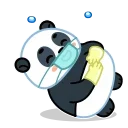 Panda Emic 스티커