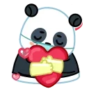 Panda Emic 스티커