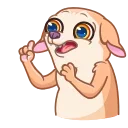 Peachy Сhihuahua 스티커