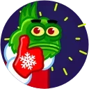 Pepe Grinch 스티커