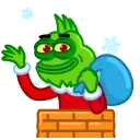 Pepe Grinch 스티커